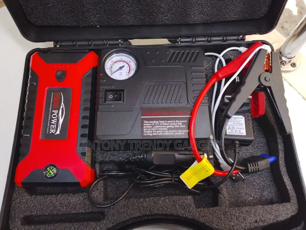 All-in-one Car Jump Starter, Air Pump & Power Bank