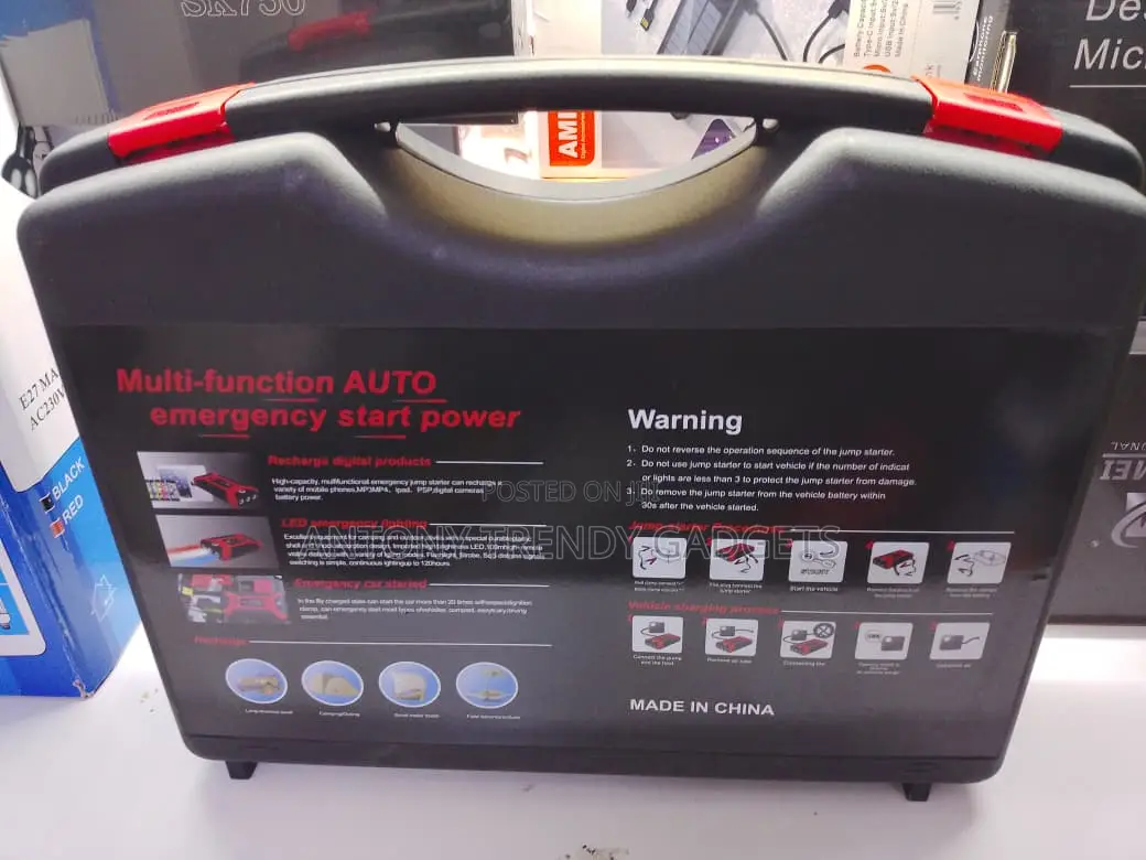 Heavy Duty Portable Jump Starter For Cars & Motorbikes