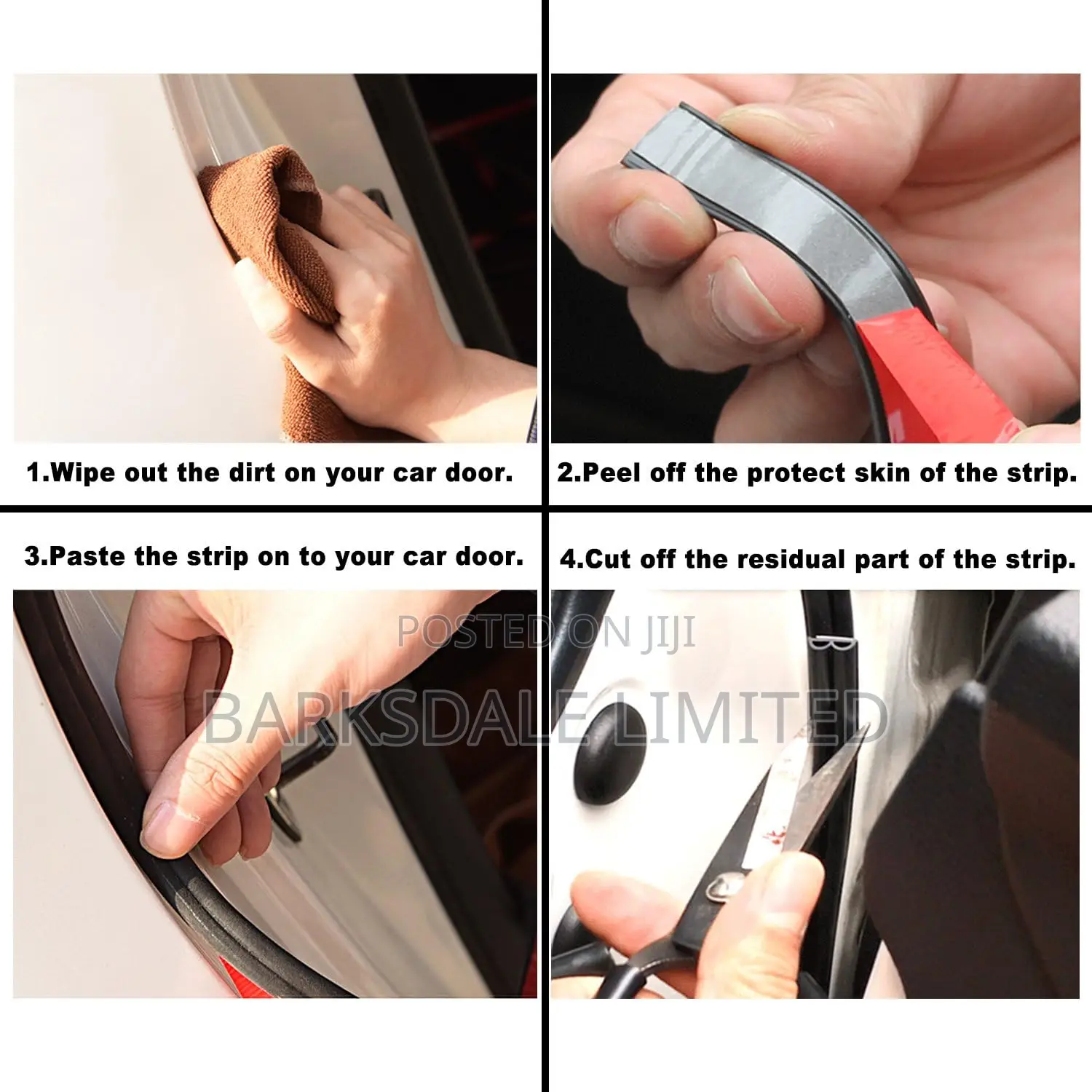 Car Door Self Adhesive Guard Rubber Seal Strip Protector Weatherstrip