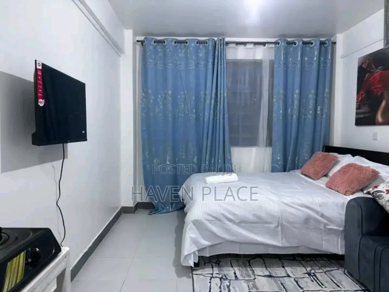 Studio Airbnb Available for 2000/ Hansel Heights, Seasons, Kasarani