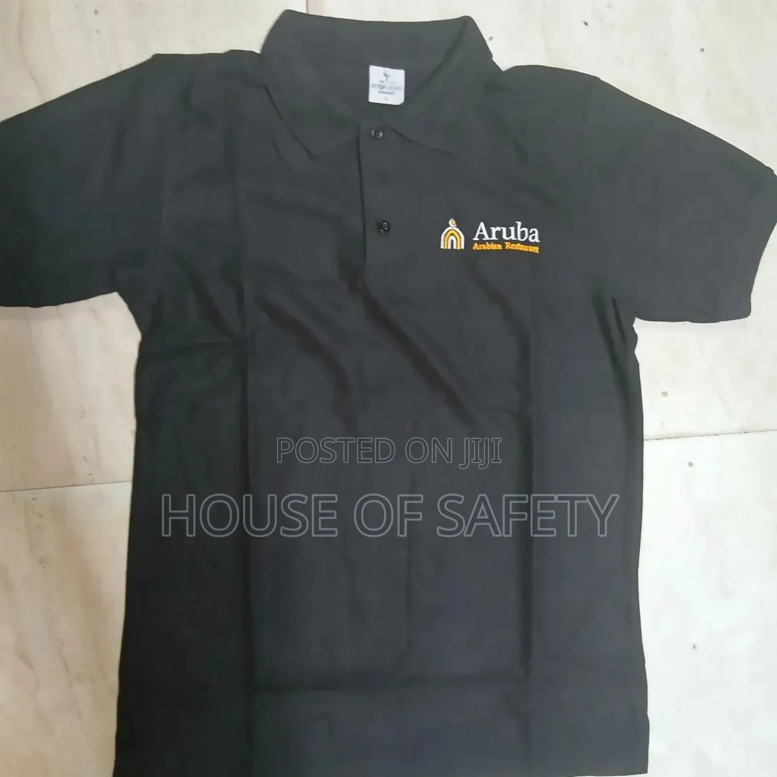 Black 2xl Polo Industrial Uniform.