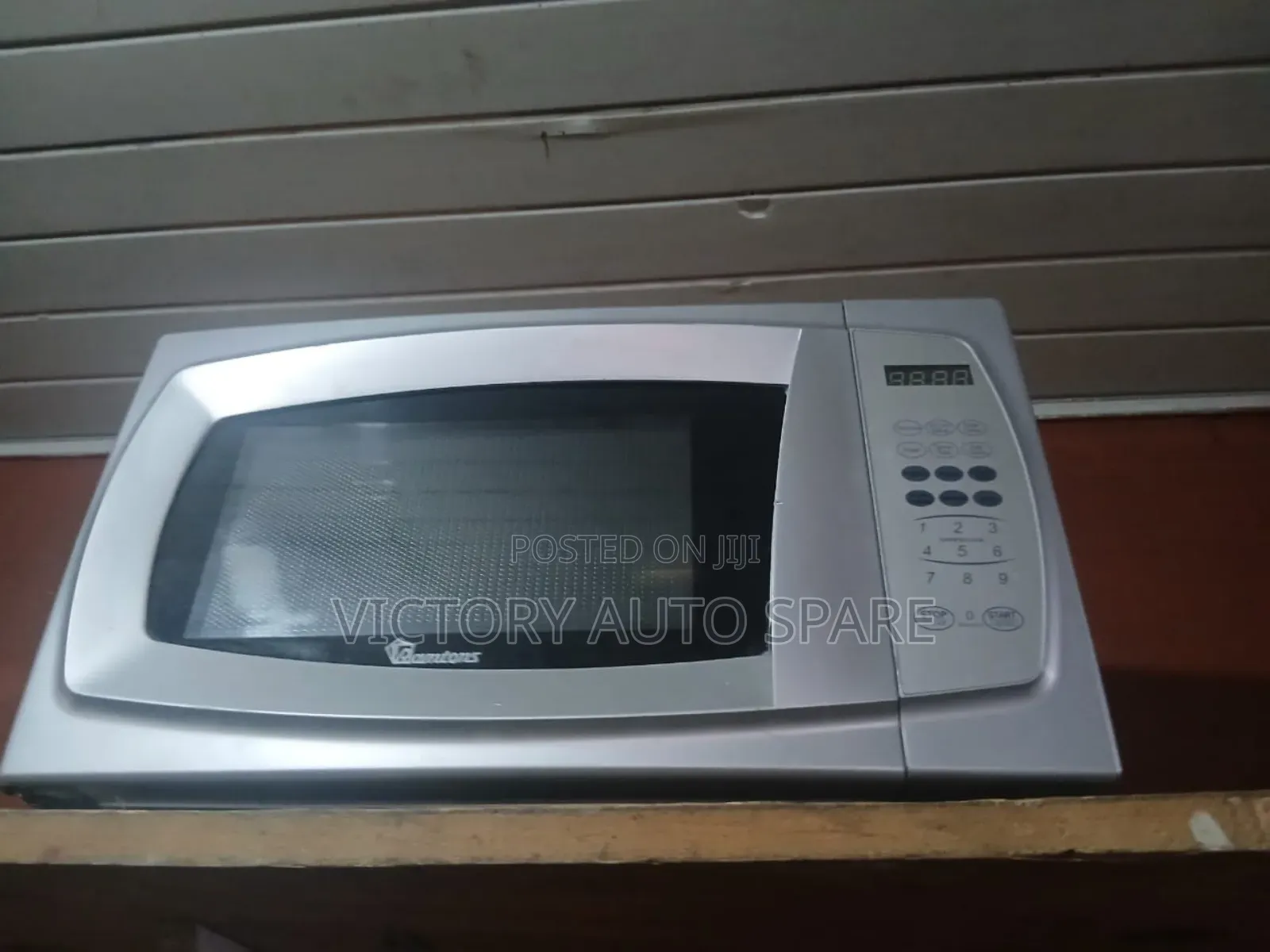 Silver Microwave With Grill