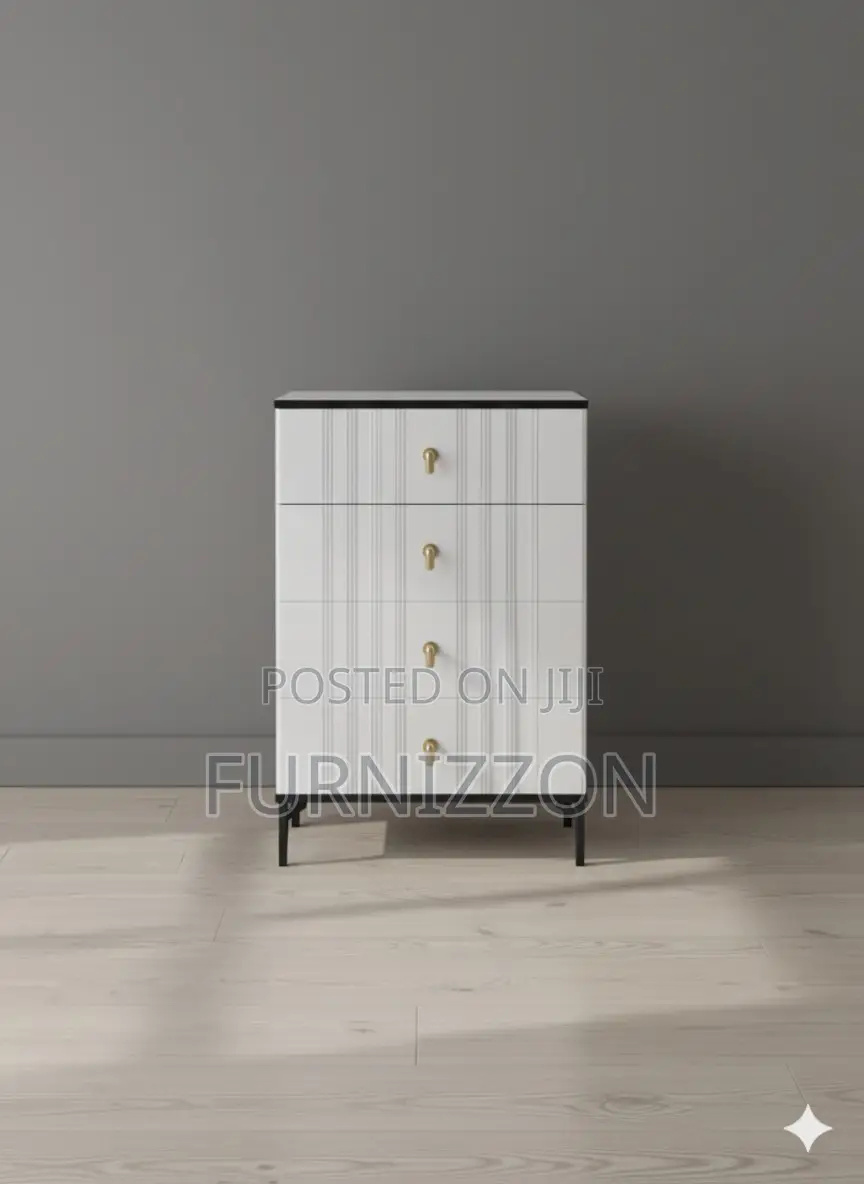 Modern Bedroom Wooden 4-Drawer Chest