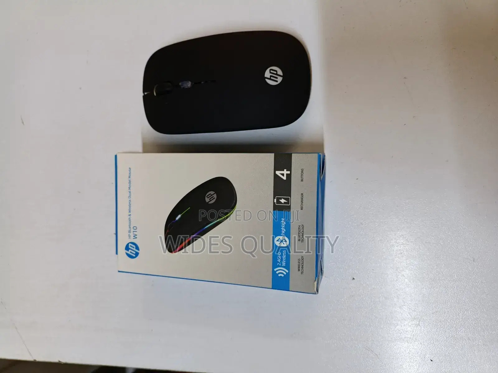Hp W10 Rechargeable Bluetooth Wireless Dual Mouse.