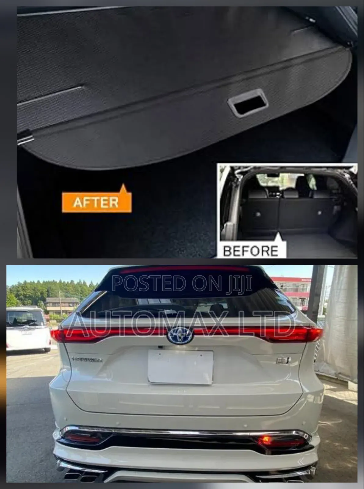 Toyota Harrier Hybrid, Yr2020+ Retractable Luggage/Boot Cover, New