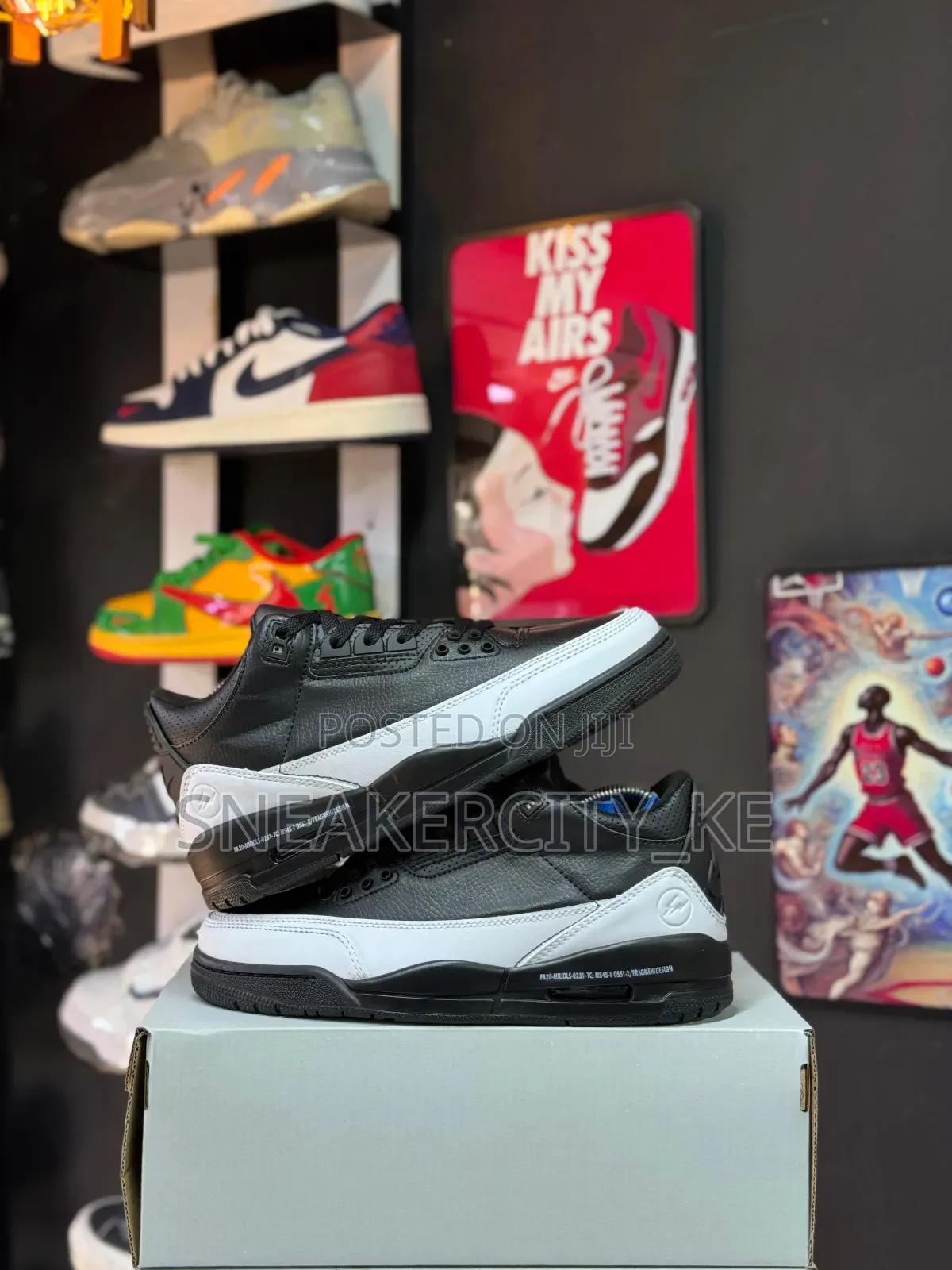 Black White Jordan 3
