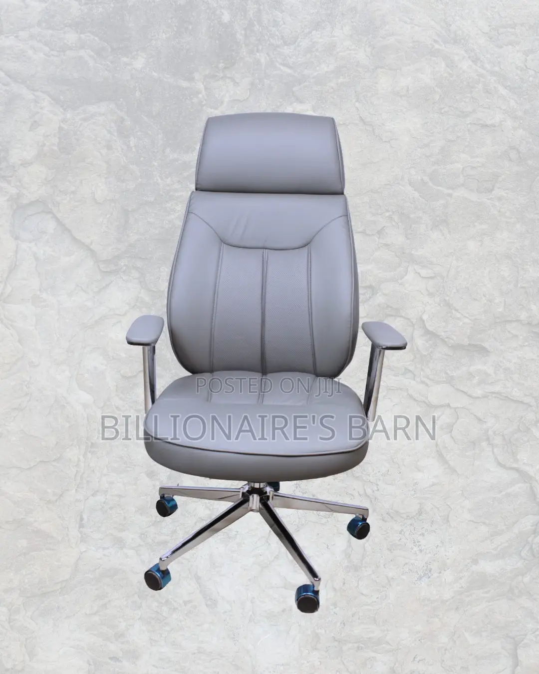 Grey Executive Office Chair | Boardroom-Ready Style Without the Drama