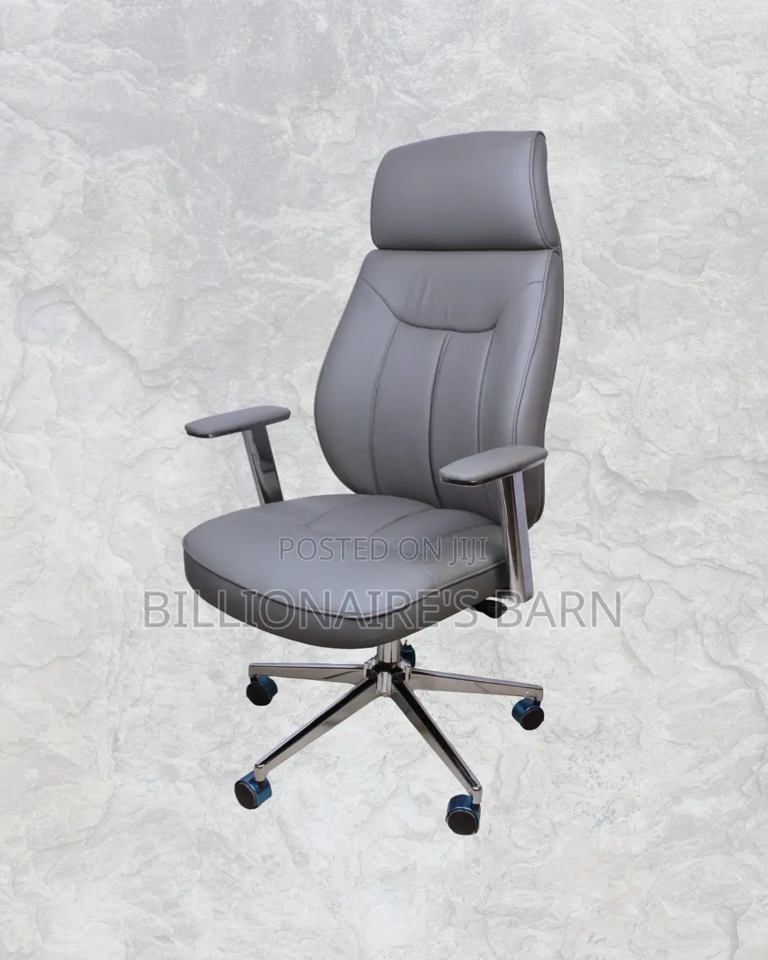 Grey Executive Office Chair | Boardroom-Ready Style Without the Drama