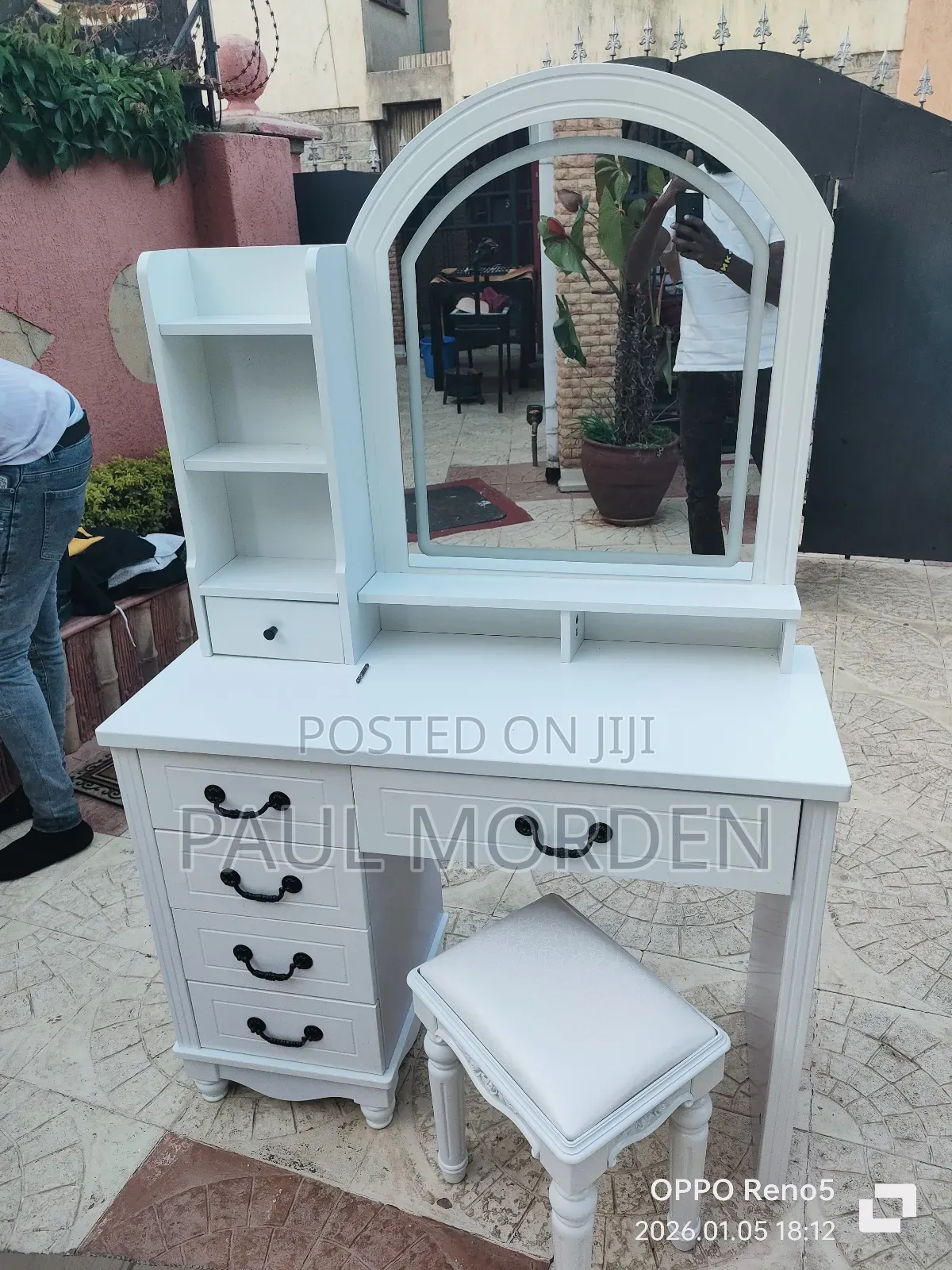 Dressing Mirror Dressing Stool With Mirror