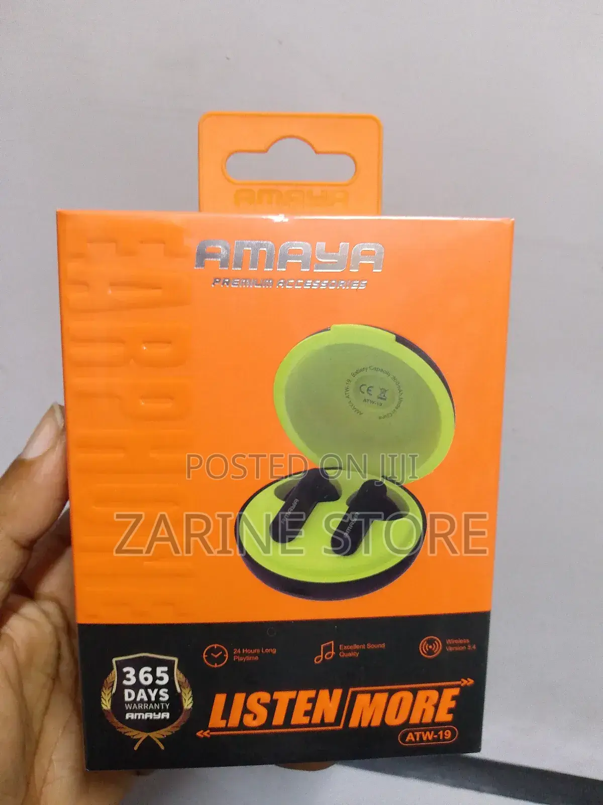 Amaya Earpods True Wireless Earbuds 300mah Battery 24 Music Time