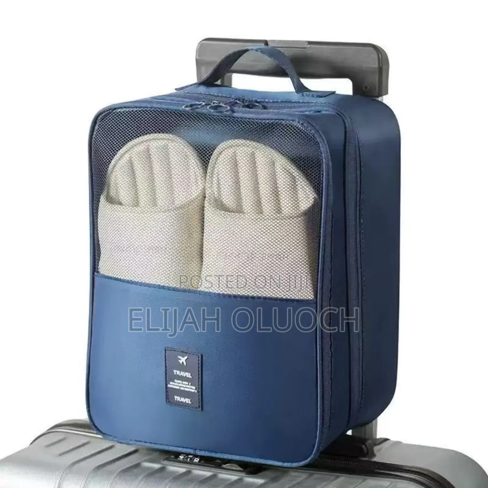 Waterproof Travel Bag Organizer Has 3 Zip, 3 Level Shoe Bag