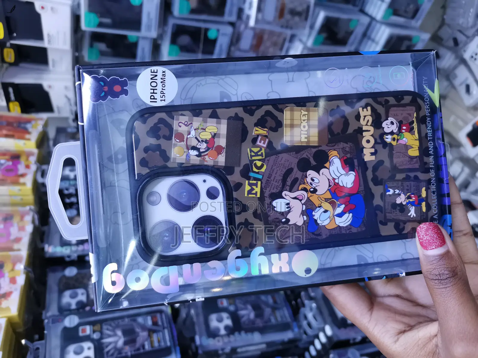 Goeffy Disney Mickey Mouse and More Character iPhone 15 Pro Max Case
