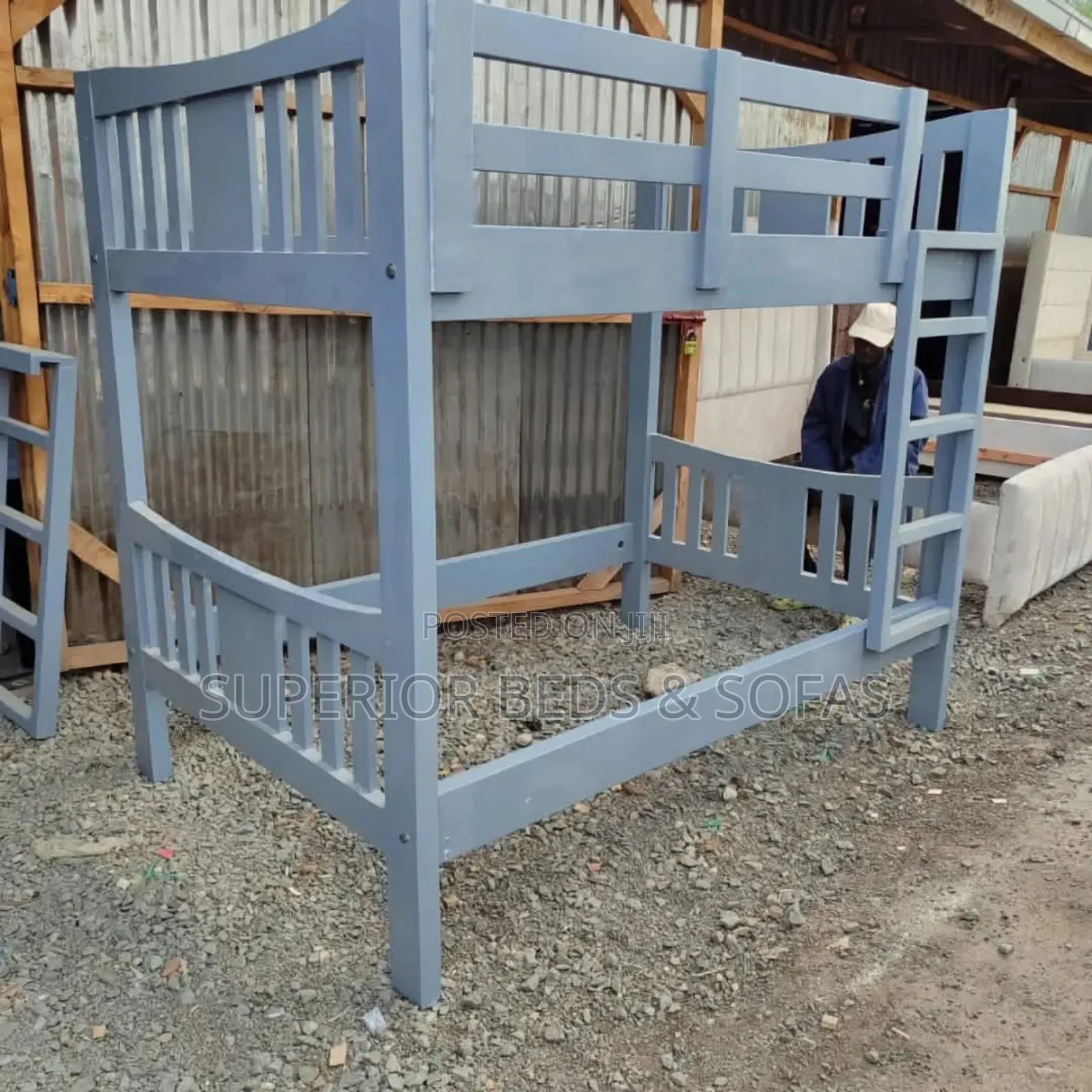 Grey Double Decker Bed 4 by 6