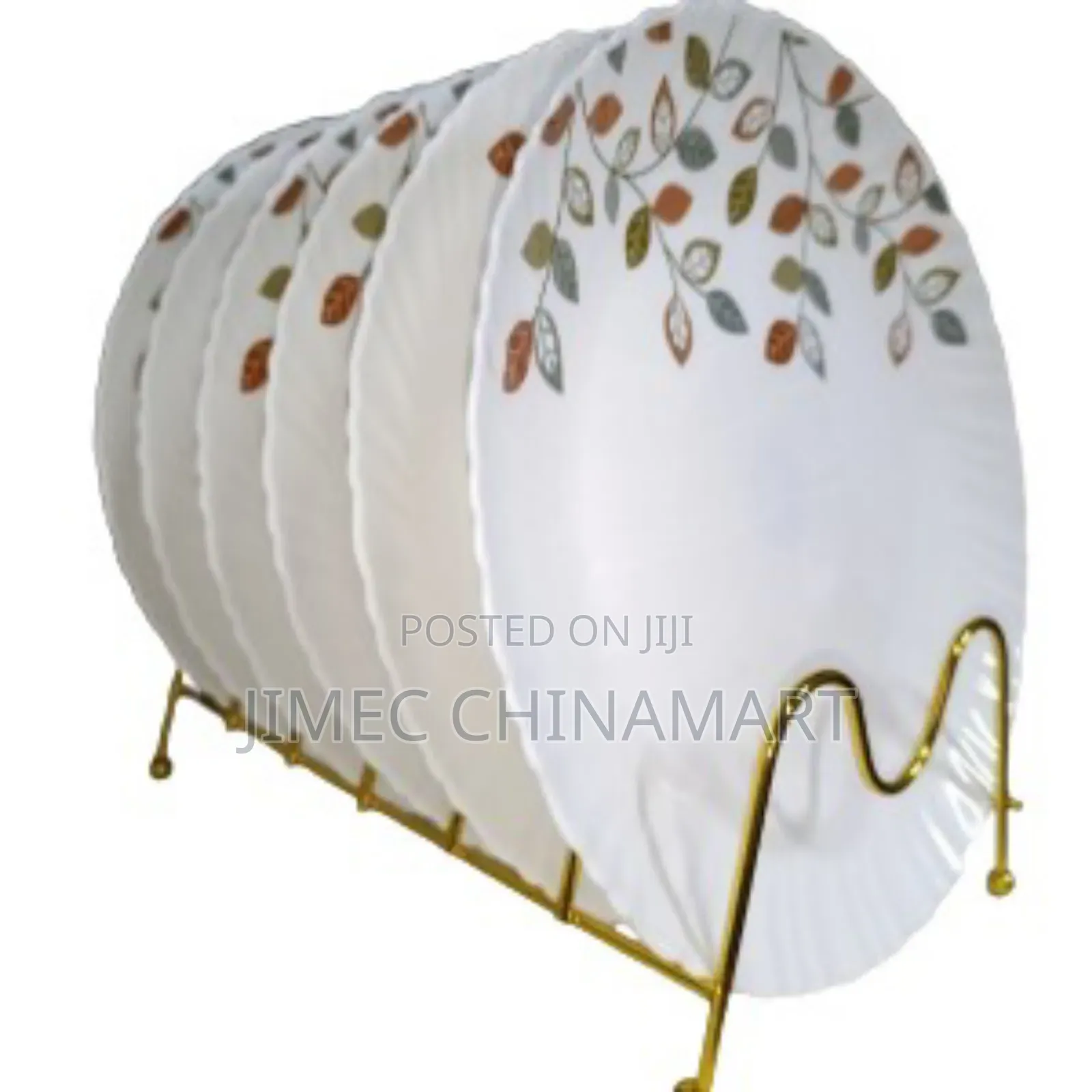6-PCS Round Ceramic Plates