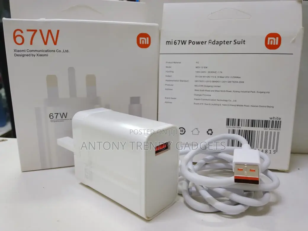 Xiaomi 67w Smart Charger With Type-a to Type-C Cable