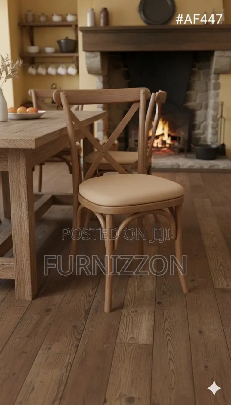 Premium Woodgrain Crossback Chair for Events Receptions