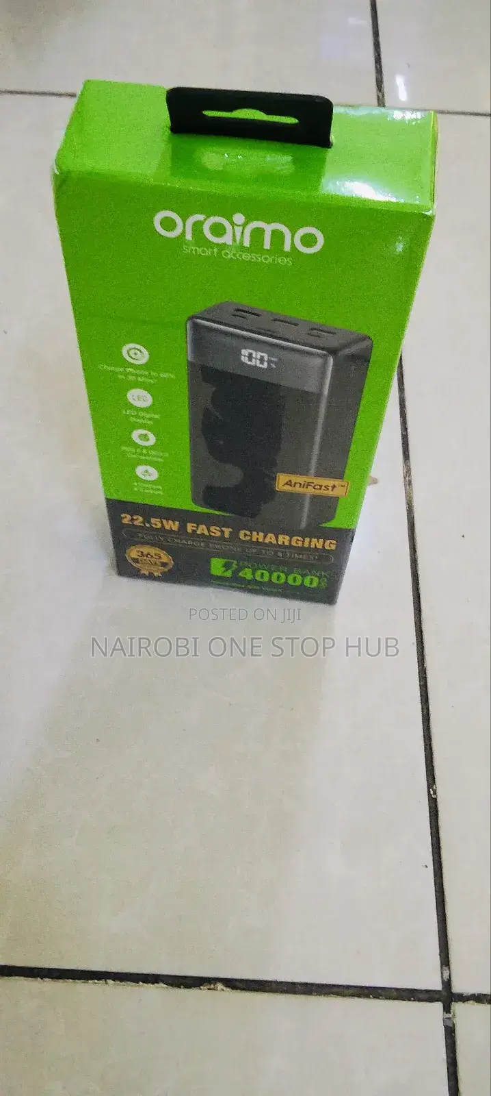 Oraimo 40000mah Power Bank With Anifasttm Multiple Outputs