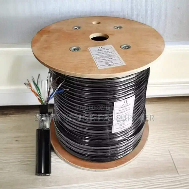 Outdoor Cat 6 Ethernet Cable 305m Uv Rated High Speed Lan Cable