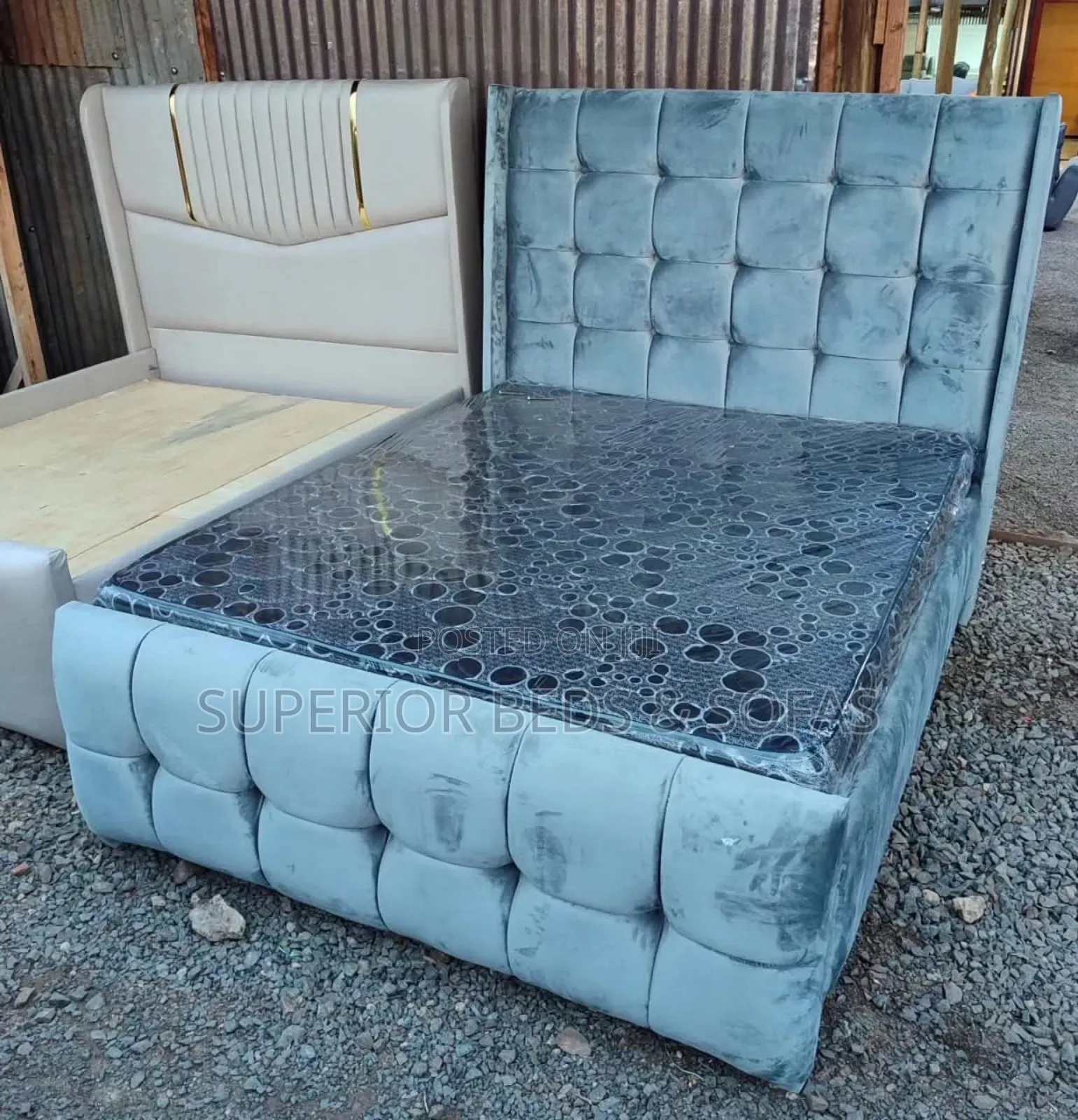Tufted Panel Bed Size 5 by 6.