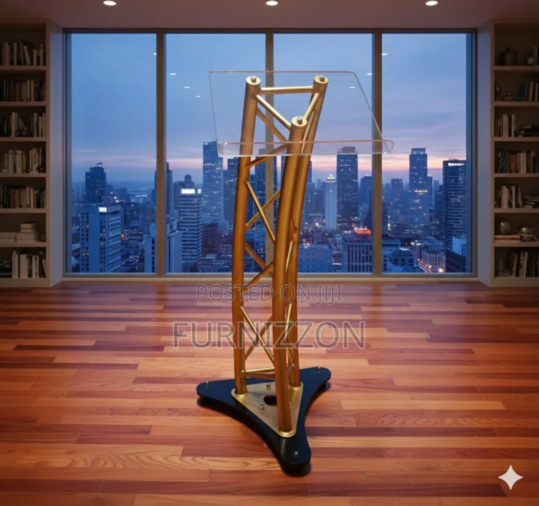 Metallic Lectern Stand for Meetings and Training