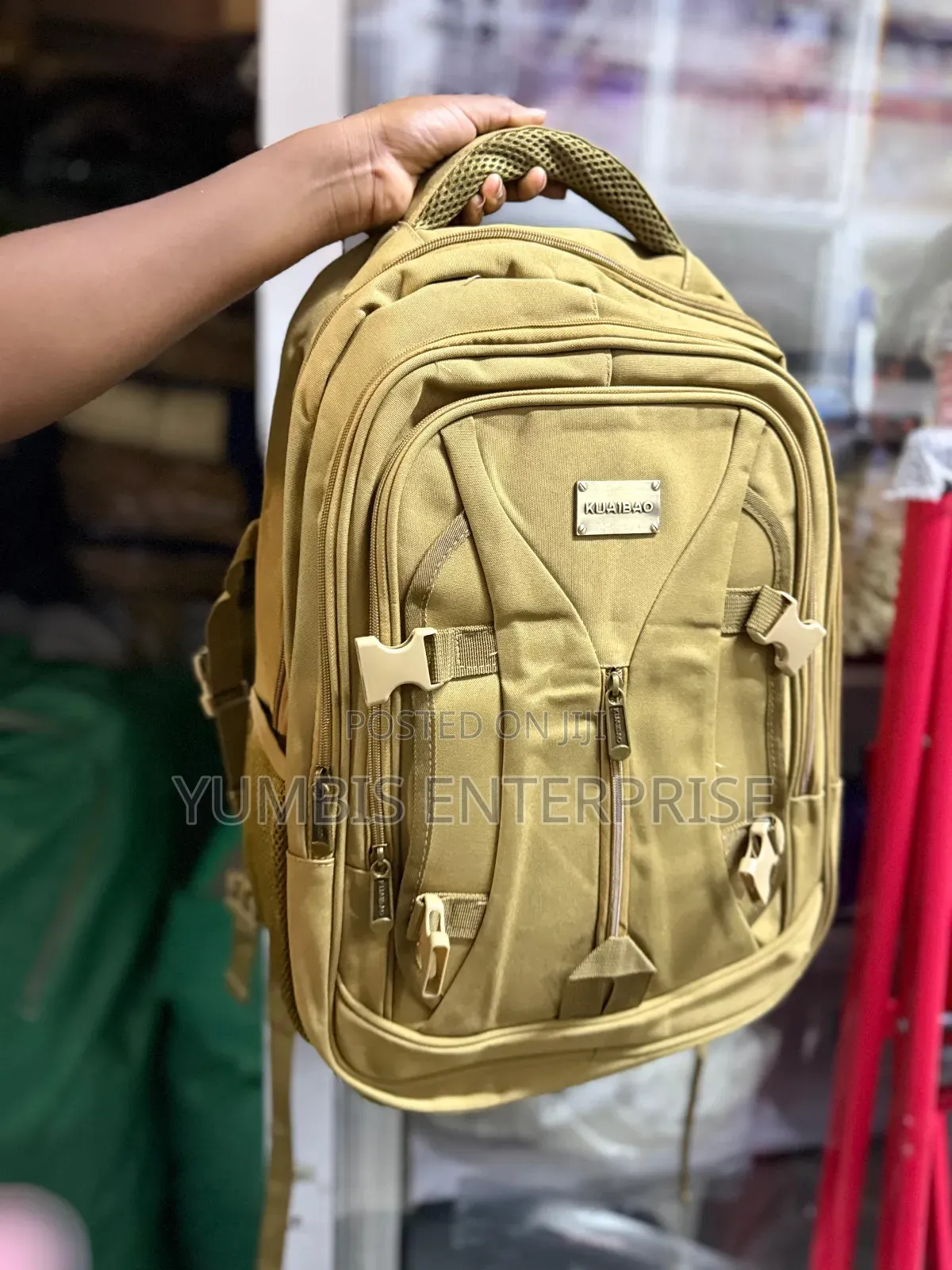 Khaki Brown Backpacks For Junior School At 1200