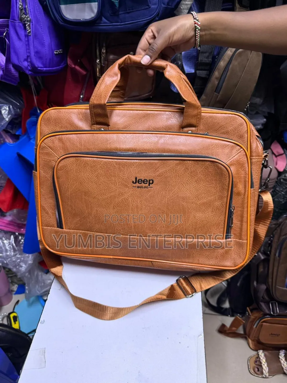 Llight Brown Jeep Laptop (Documents Bags ) at 1800