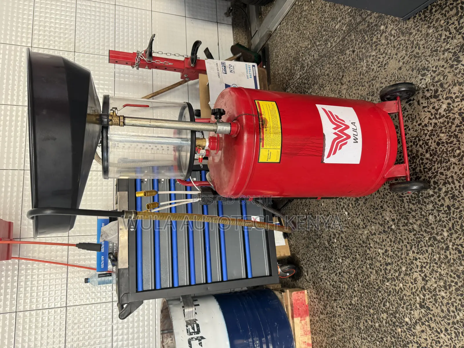 Sunshine Italy Oil Drainer Machine Red