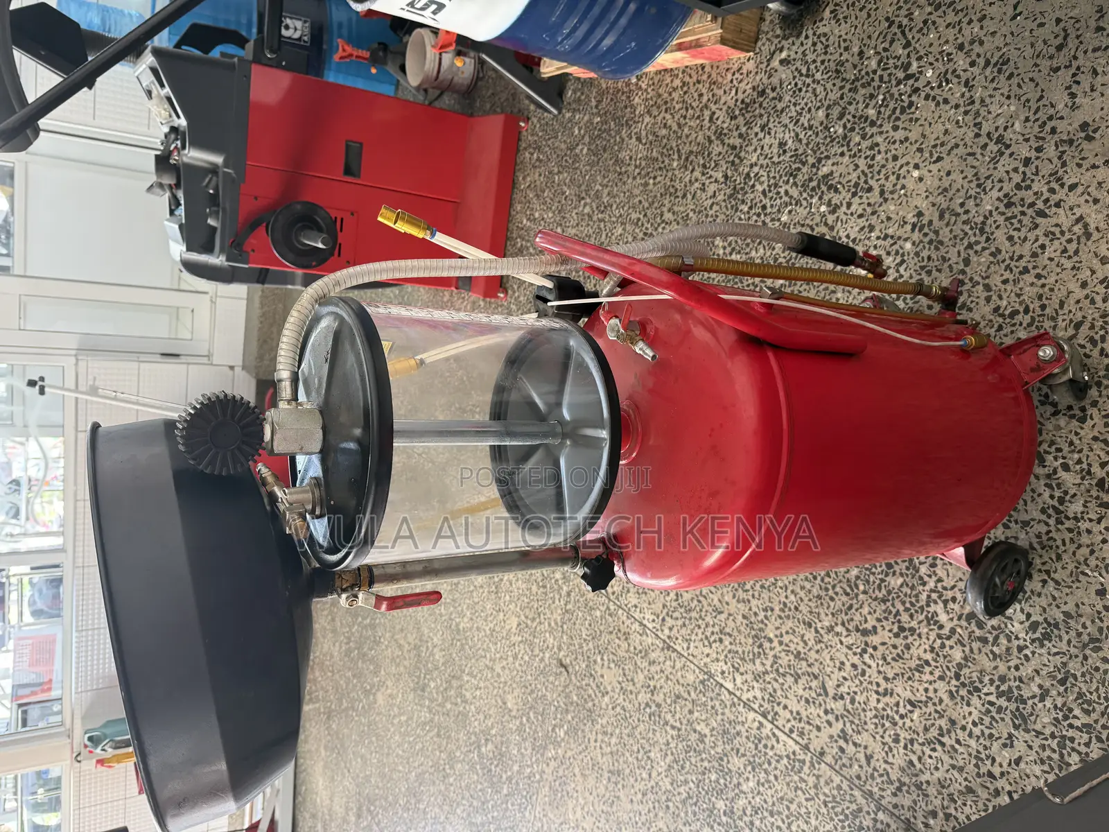 Sunshine Italy Oil Drainer Machine Red