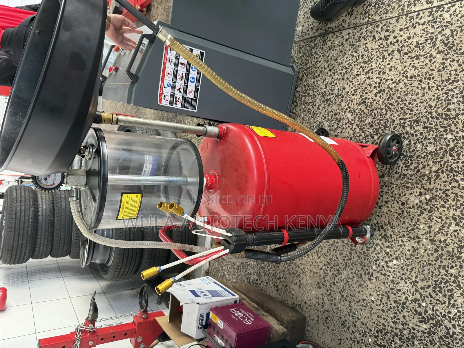 Sunshine Italy Oil Drainer Machine Red