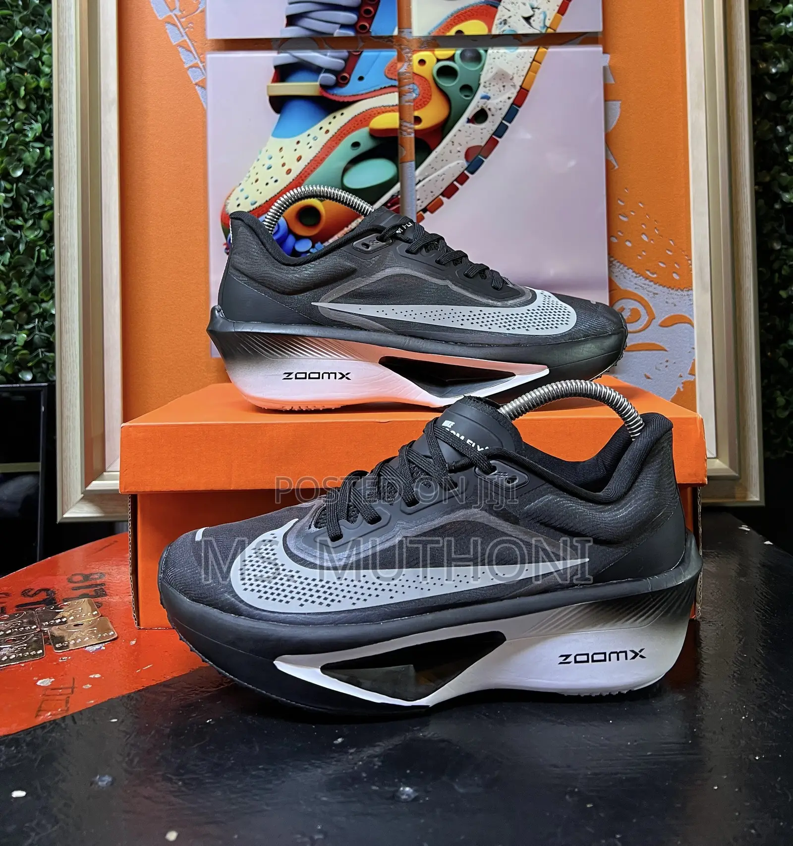 Zoomx Fly 6* “Black”/ Purple/ Orange Sizes:38-45