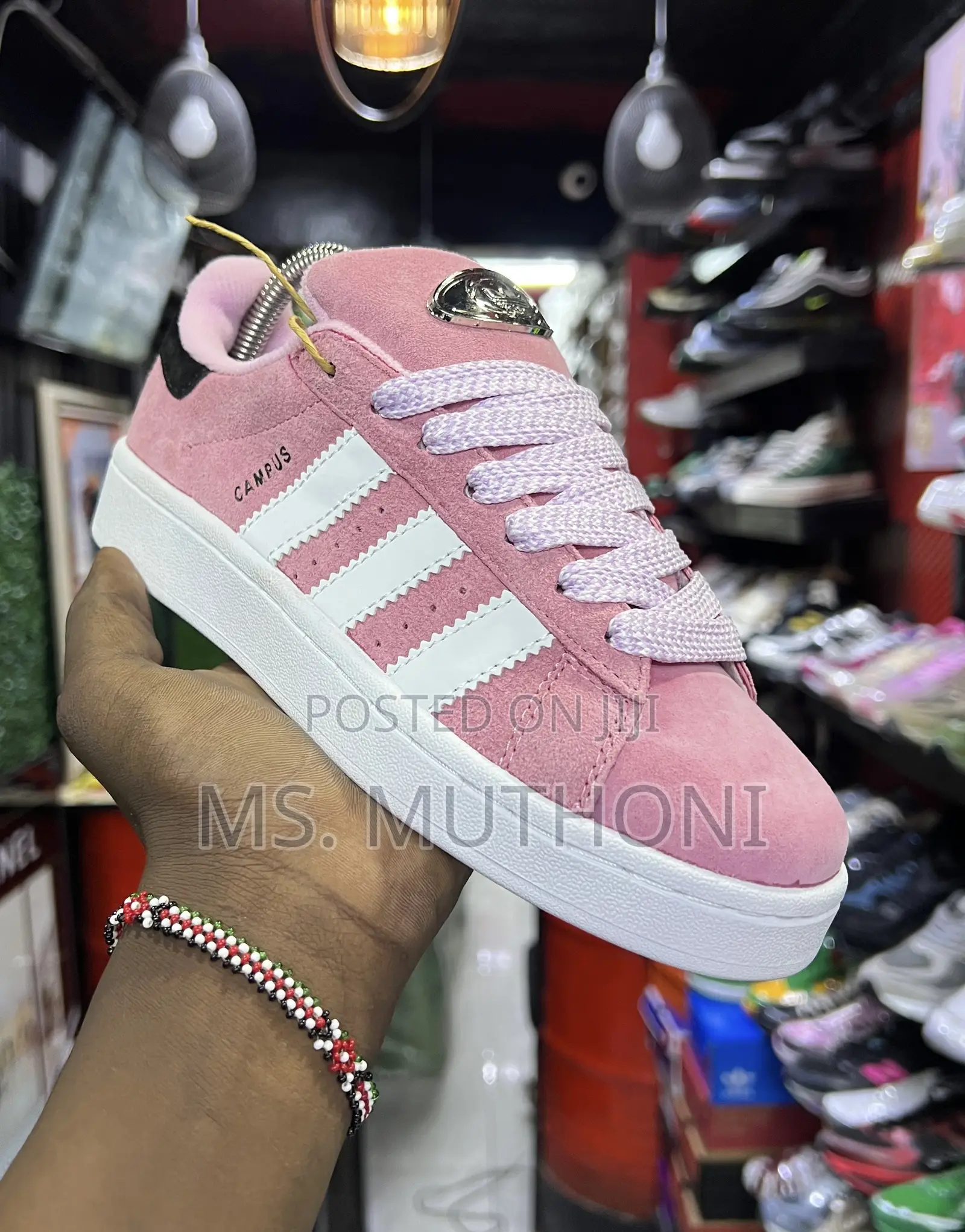 Adidas Suede Brown Pink/ Green / Black / Pink Sizes:36-41