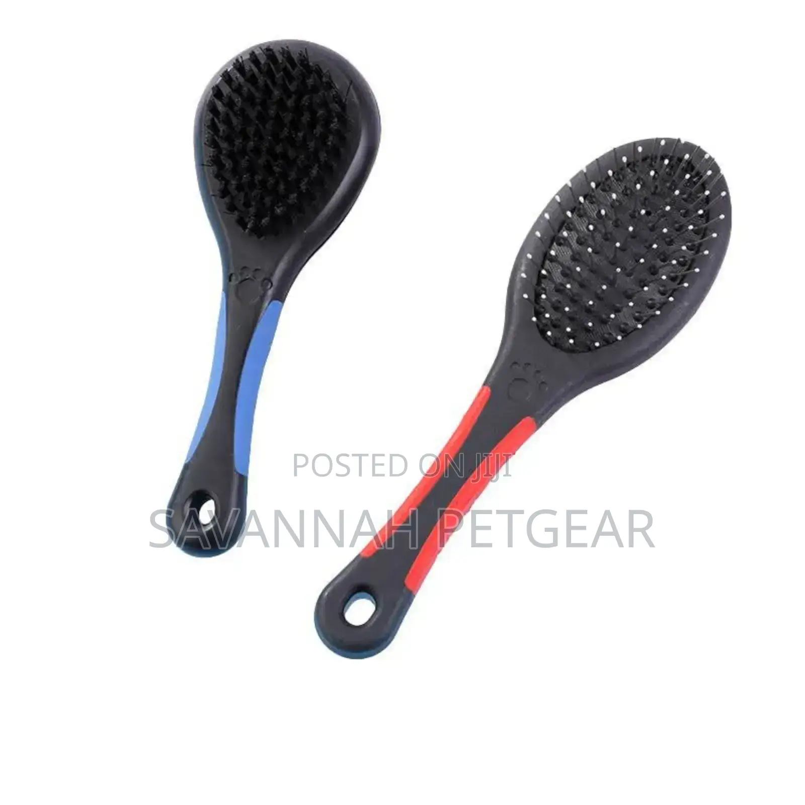 Double Sided Plastic Handle Cat Dog Massage Hair Brush For Grooming