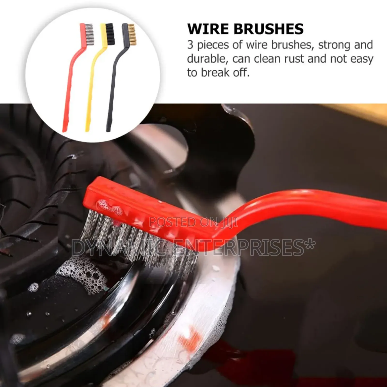 3-Piece Heavy Duty Wire Brush Set