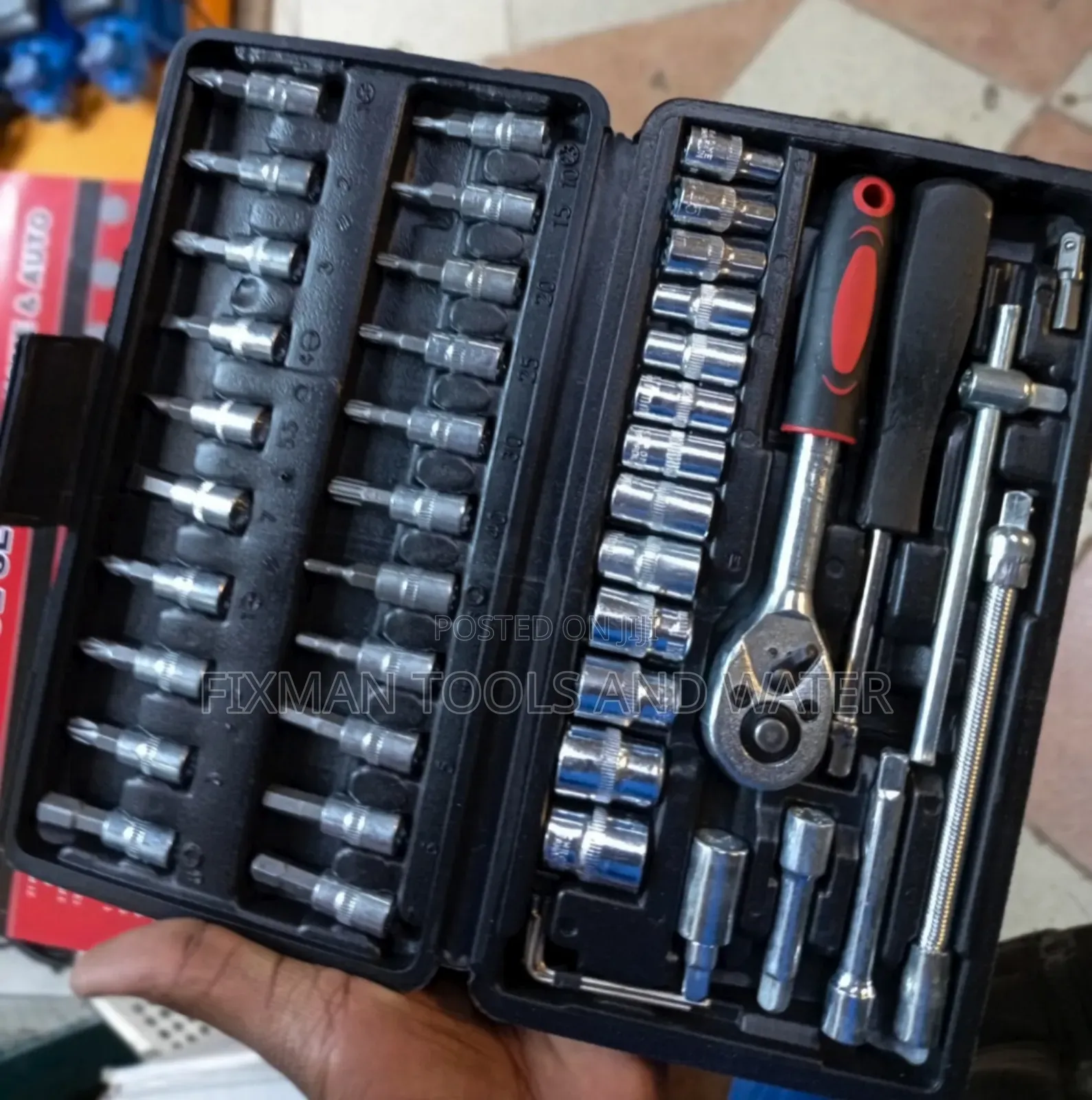New Chrome 46 Pc's Screwdriver Set And Socket Spanner Set All Sizes