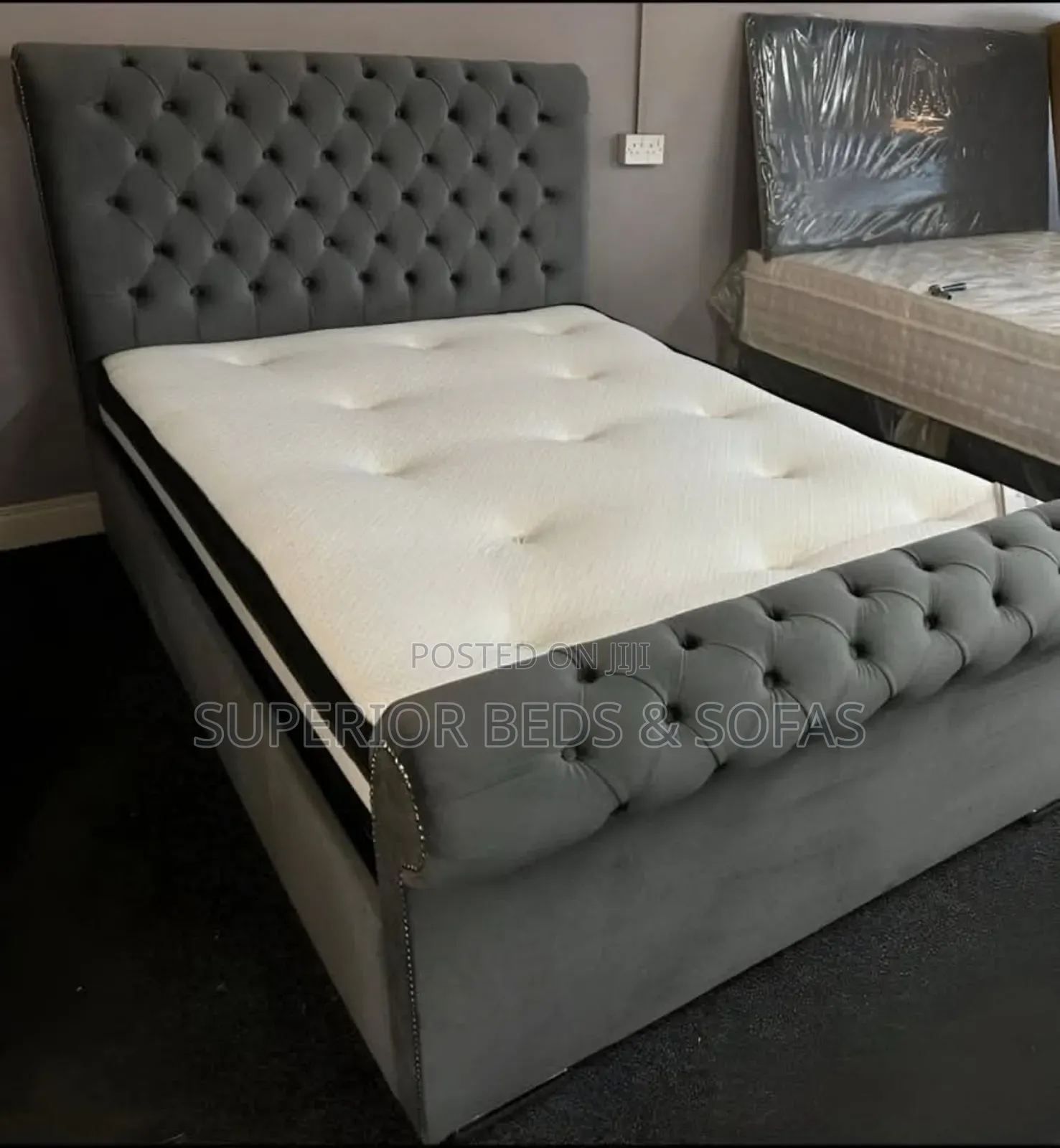 Luxury Upholstered Bed. Size 5 by 6