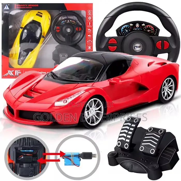 High-Speed Rc Racing Car With Steering Wheel Control System and Pedals