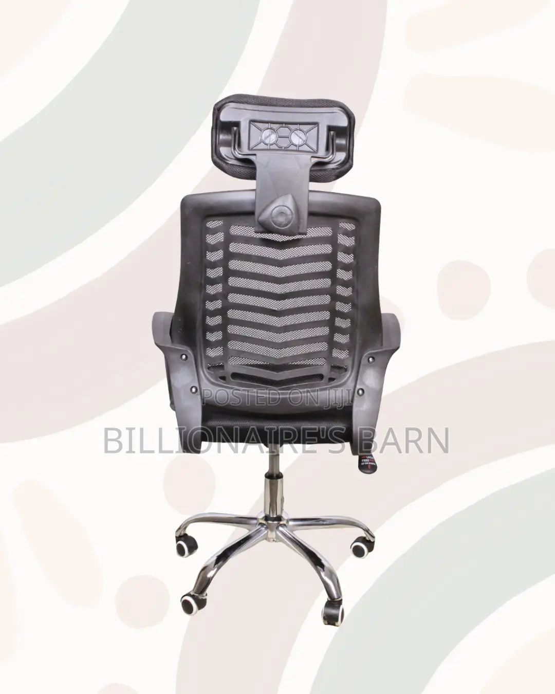 Secretarial Mesh Office Chair • Easy Adjustments,Neck Support Headrest