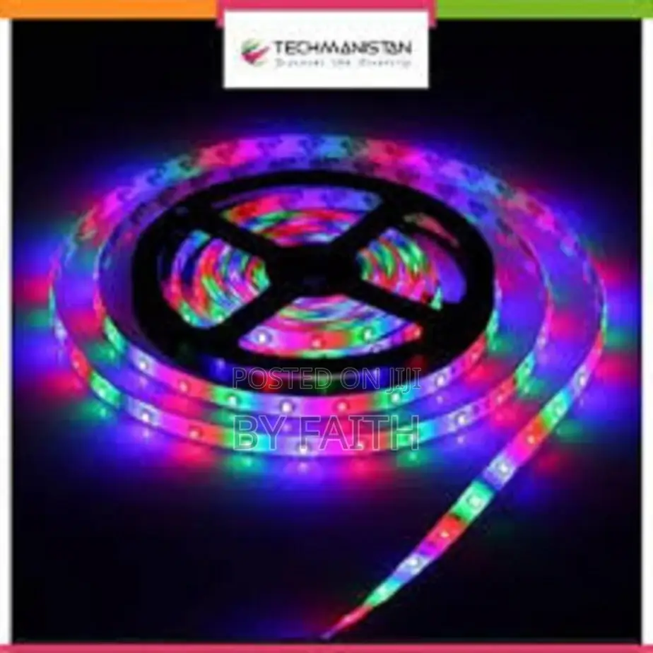 Led Remote Control RGB 5m Strip/Snake Light Set.Self Stick