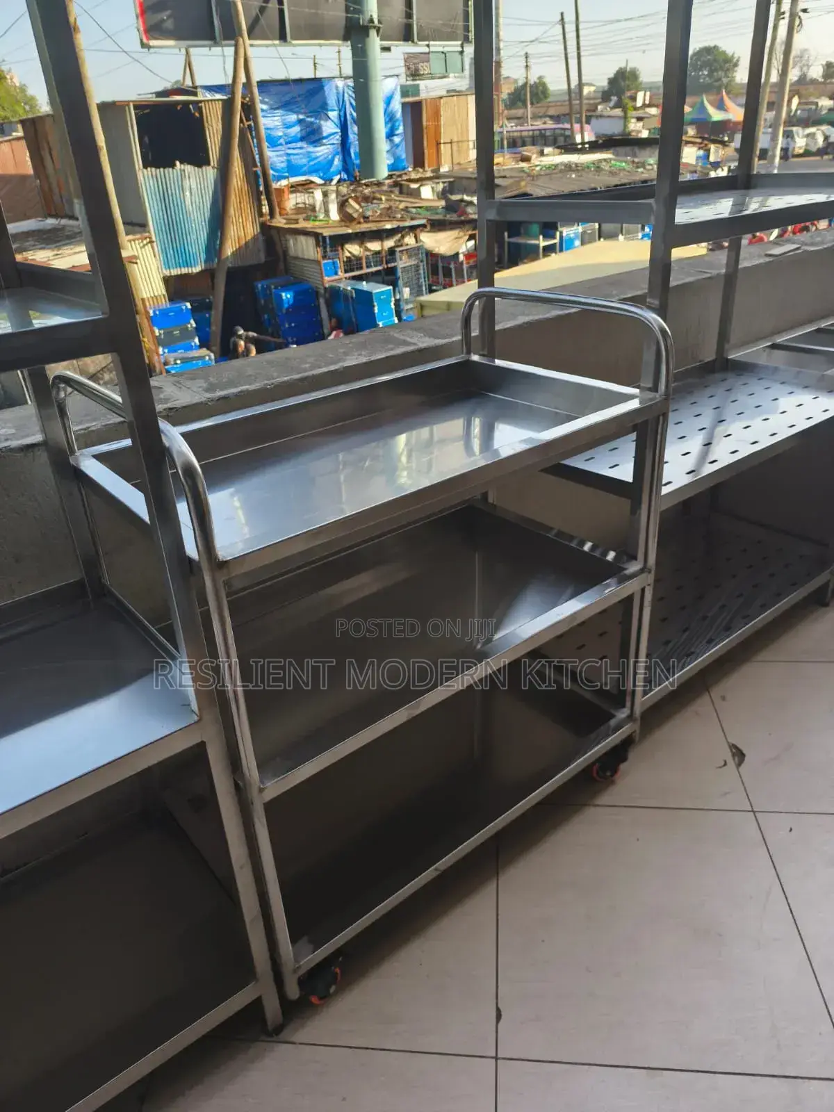 Stainless Steel Hospital Trolley