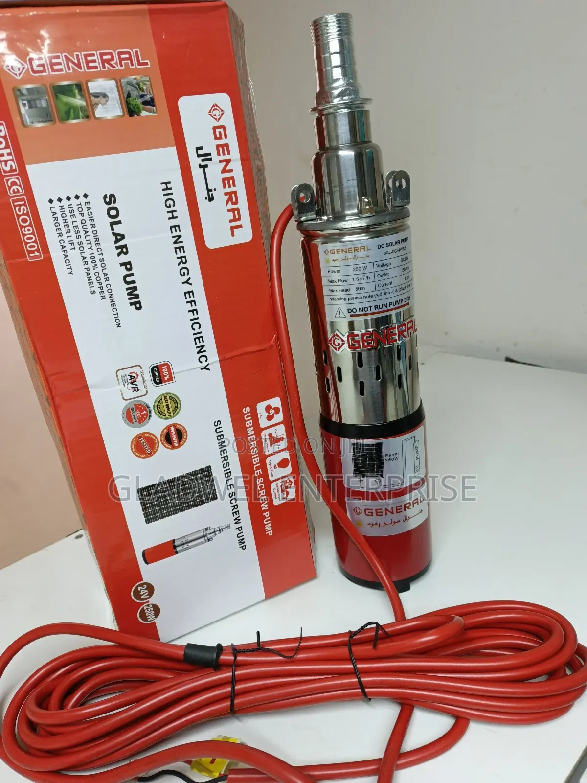 General Solar Submassible Pump 50m 250watts