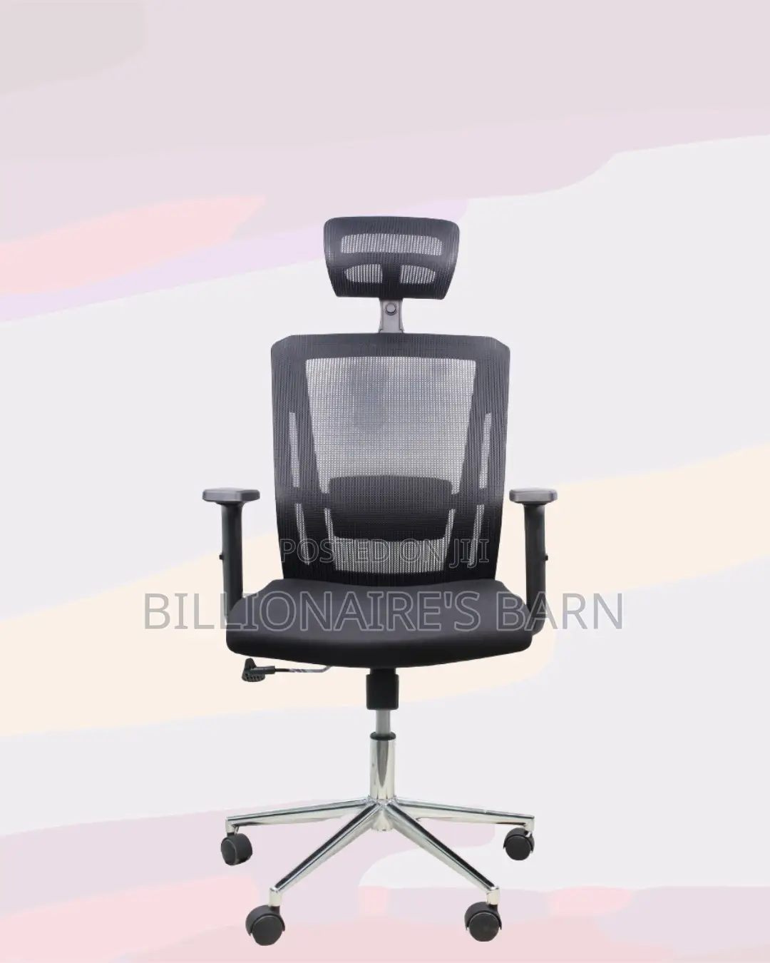 Black Ergonomic Office Chair for Work • Neat Professional Look