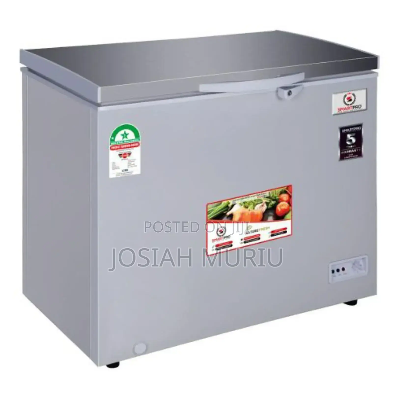 Smart Pro SCF-300-G Chest Freezer, 230l - Silver (1yr Wrty)
