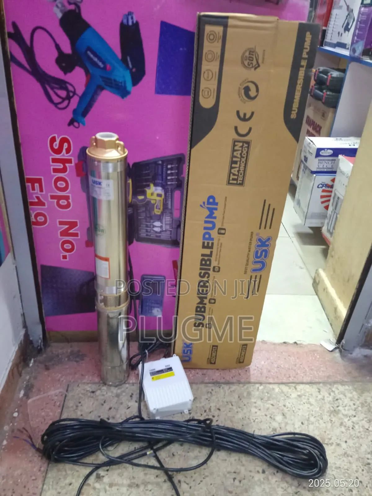 1 Hp U.S.K Submersible Water Pump Italian Technology