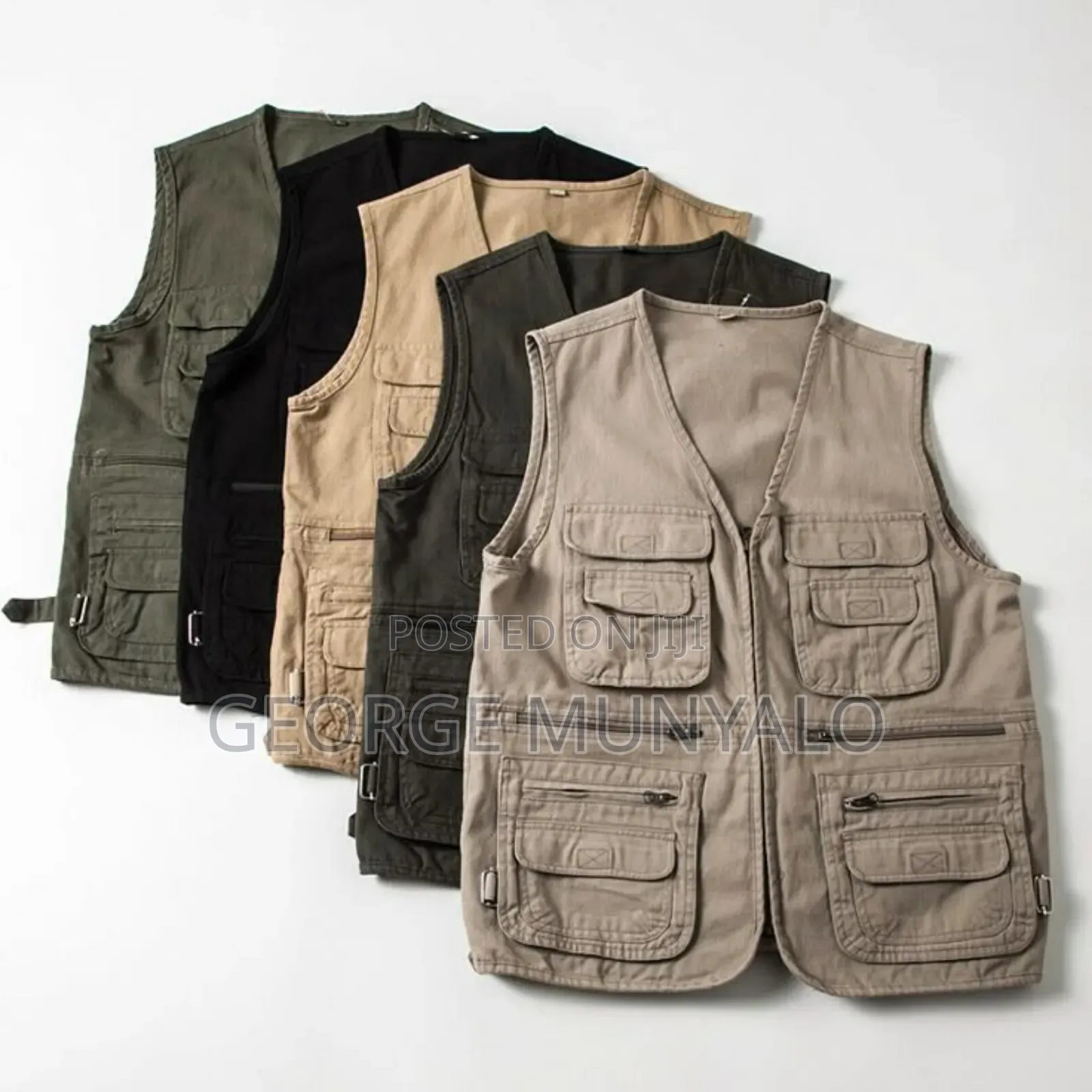 Unisex Cargo Vest Jacket – Multipocket Workwear Vest