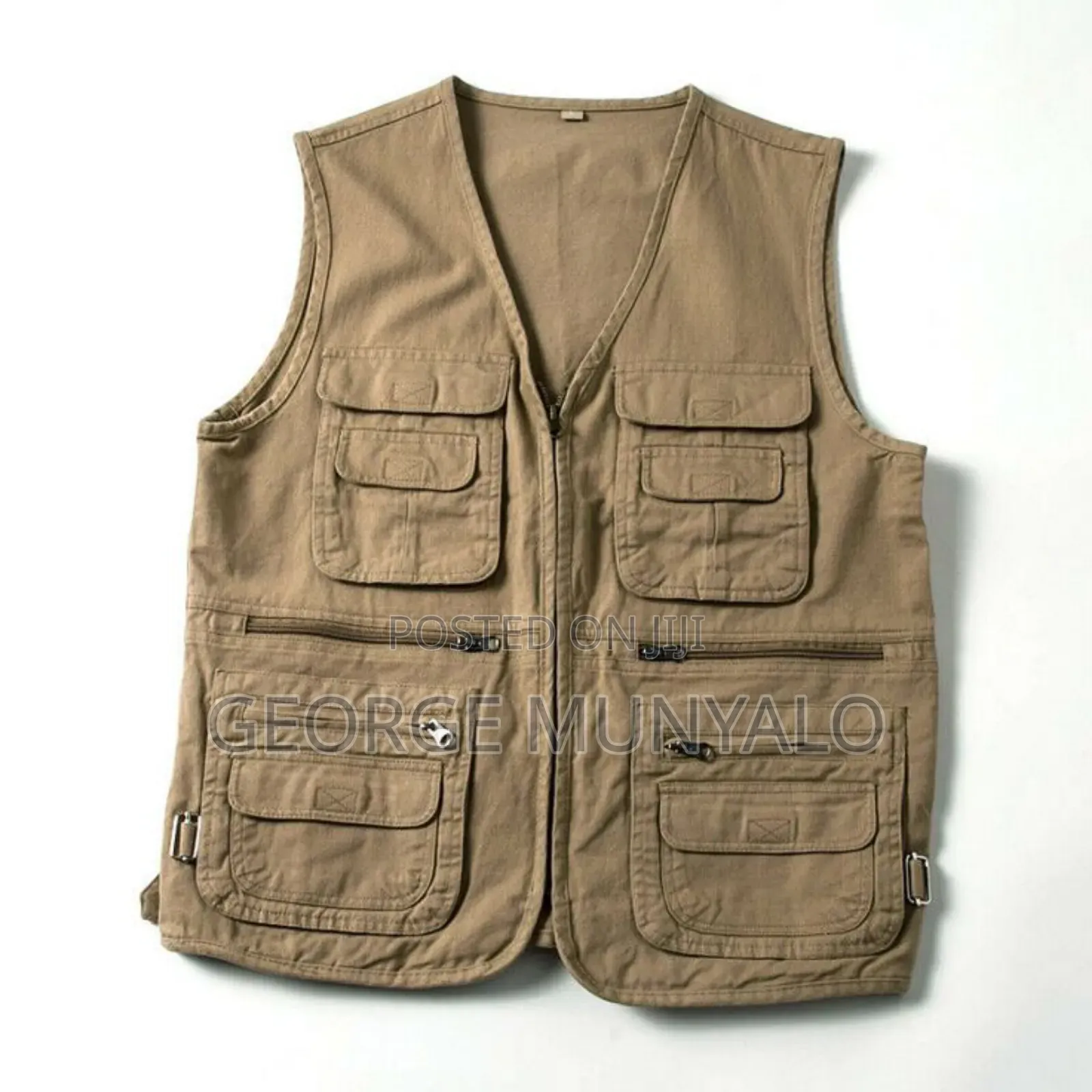 Unisex Cargo Vest Jacket – Multipocket Workwear Vest
