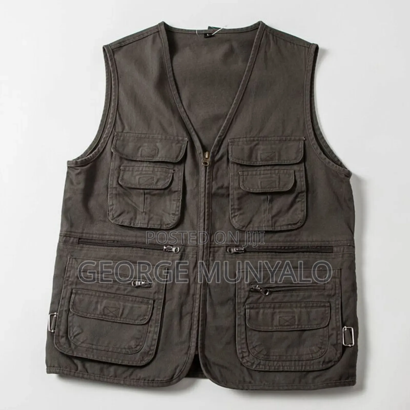 Unisex Cargo Vest Jacket – Multipocket Workwear Vest