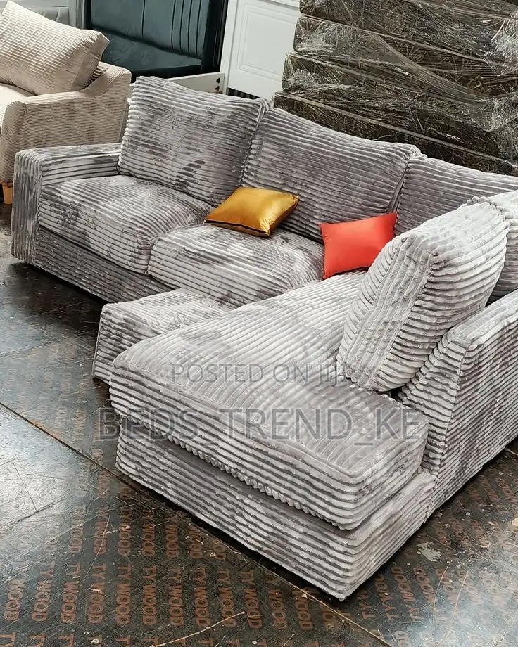 Lounging Kenyan 6 Seater L Sofa Set