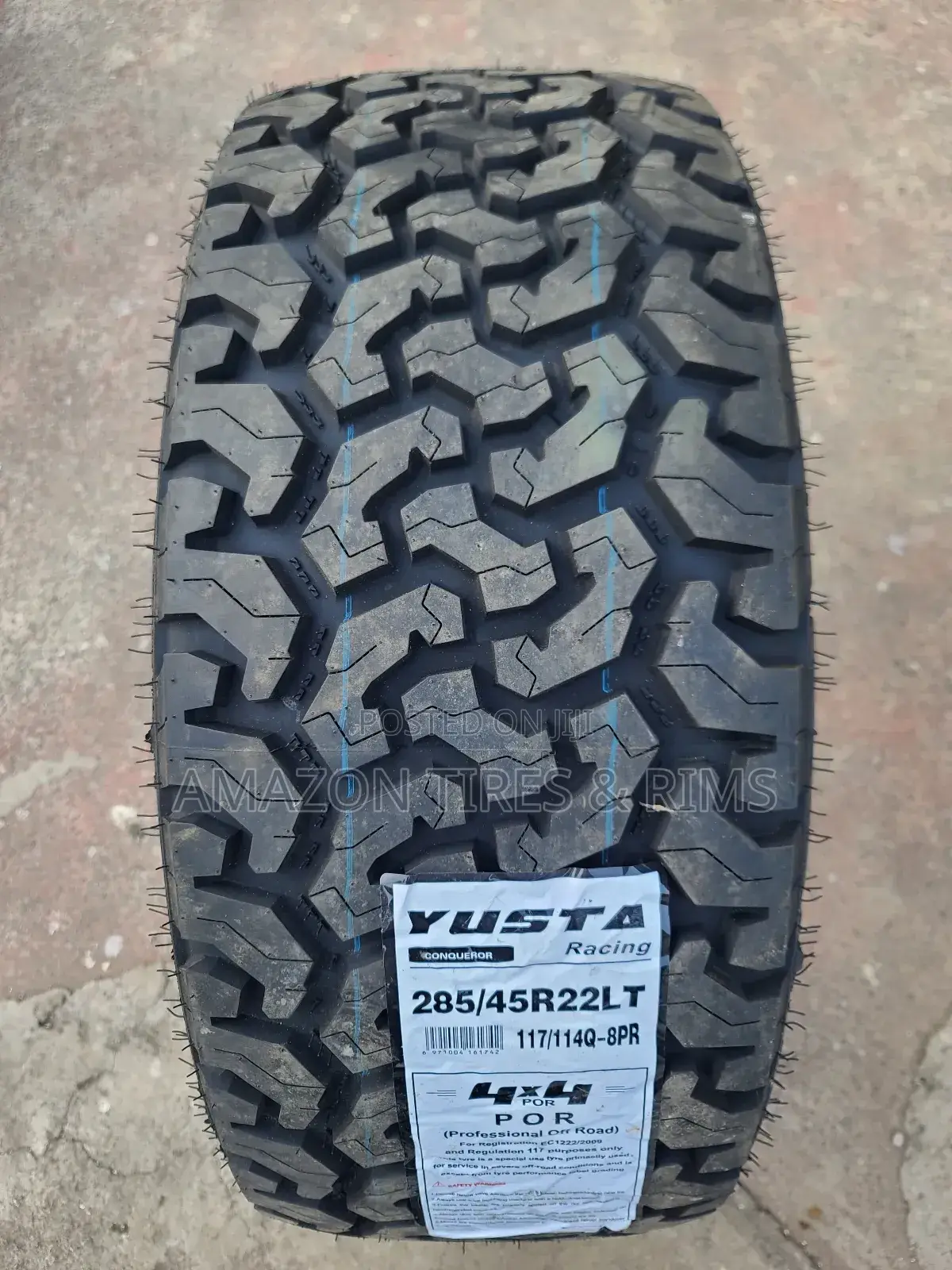 285 /45 R22 Yusta Tyres All-Terrain 8pr 4x4por