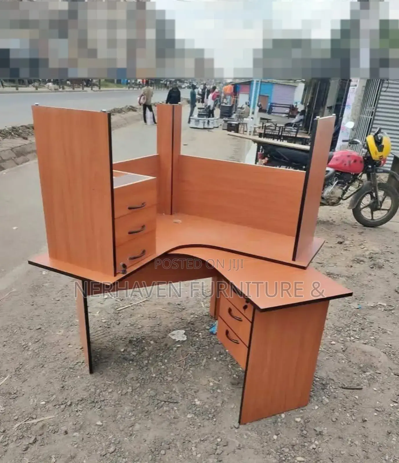 Modern L-Shape Office Study Desk – Maximize Your Workspace
