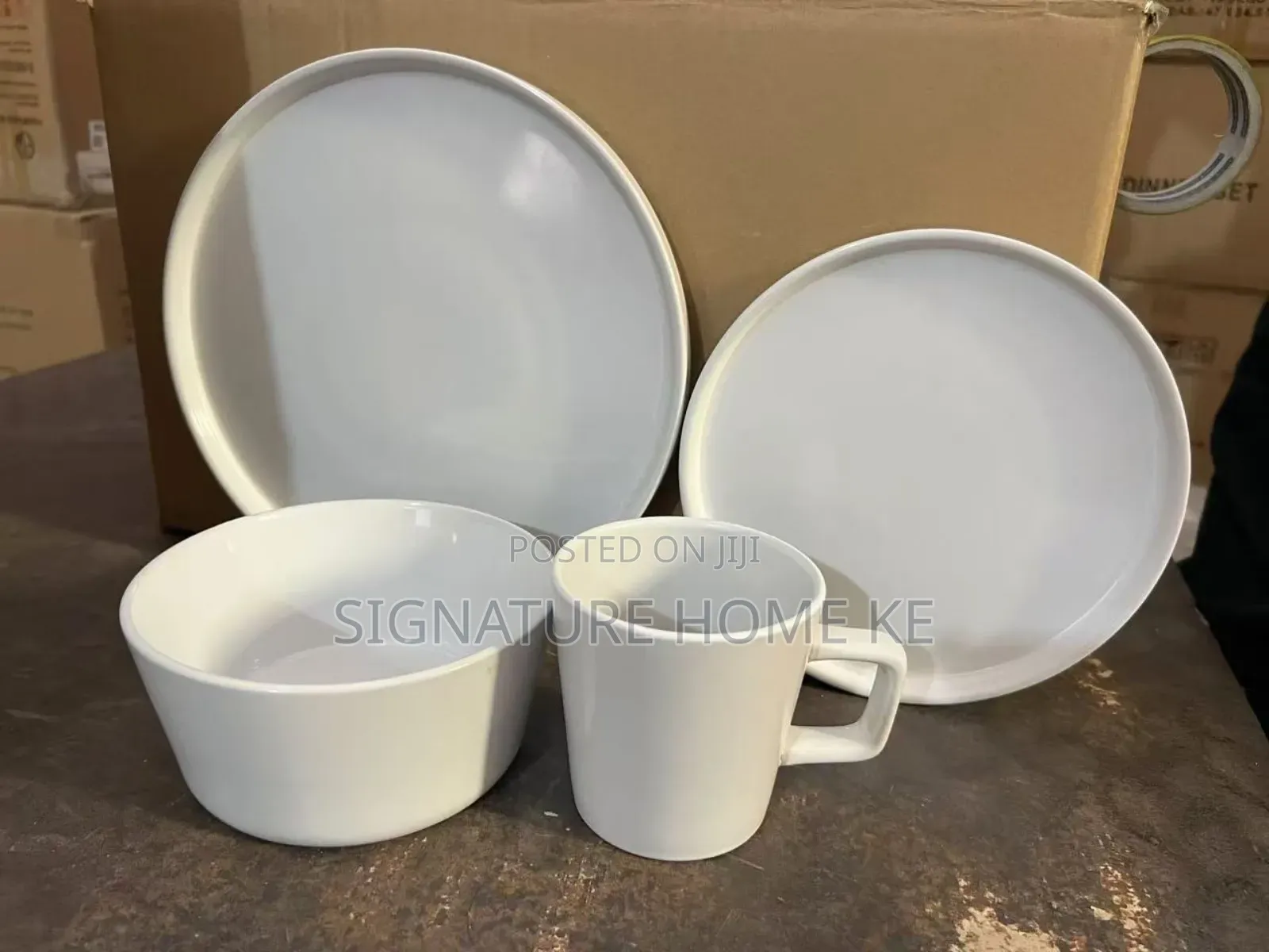24pc Dinner Set-White